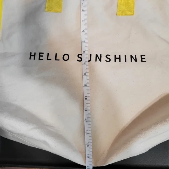 Ulta Canvas Tote Bag | Yellow, Sunshine - Picture 5 of 5